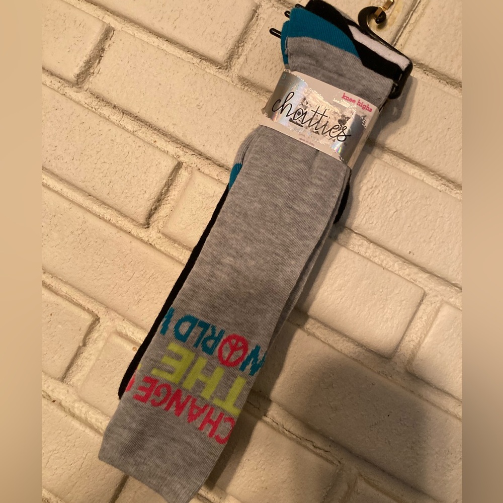 NWT-Chatties Knee-high sock, set of 3